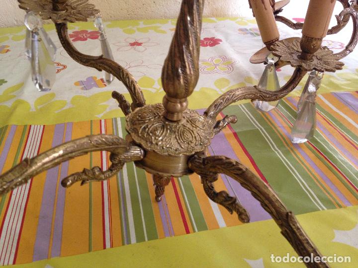 Antig&uuml;edades: Lampara de techo bronce - Foto 6