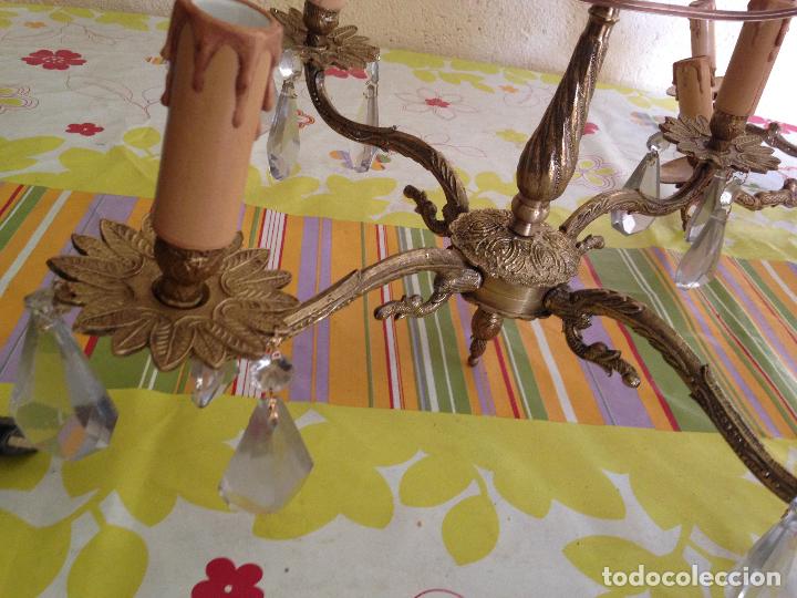 Antig&uuml;edades: Lampara de techo bronce - Foto 7