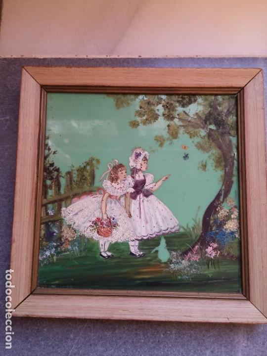 Antig&uuml;edades: Antiguo azulejo pintado a mano - Foto 2
