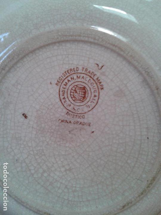 Antig&uuml;edades: Plato Sandeman Macdougall, marca inglesa, tema rustico - Foto 2