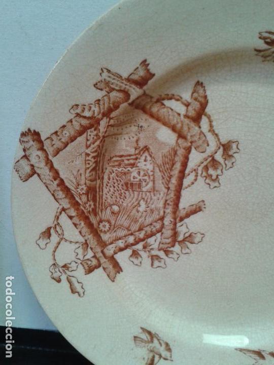 Antig&uuml;edades: Plato Sandeman Macdougall, marca inglesa, tema rustico - Foto 6