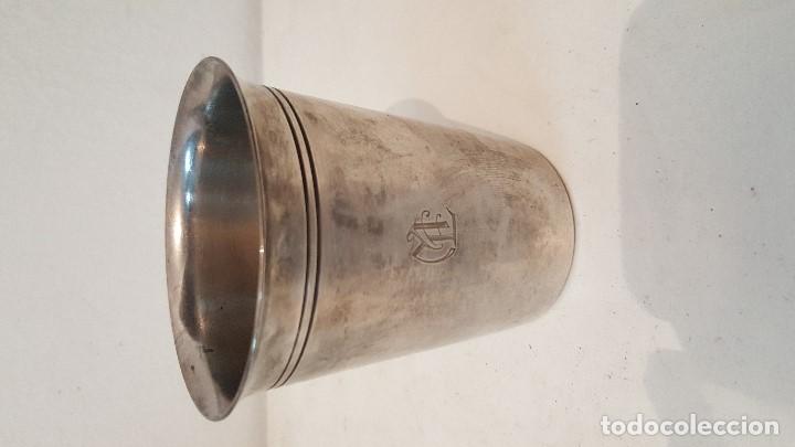 Antig&uuml;edades: VASO CUBITERO PLATA EXCELENTE - Foto 2