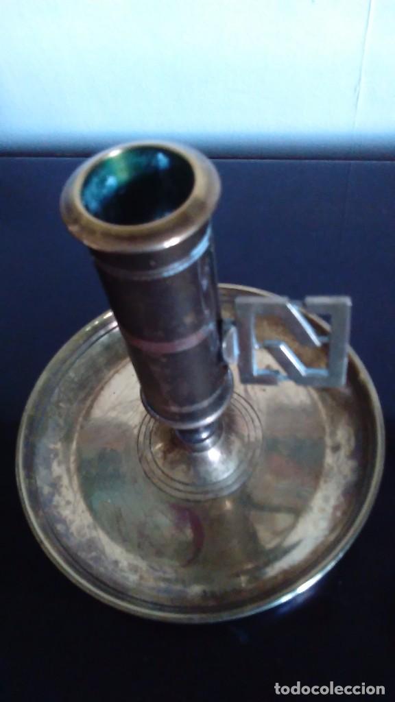 Antig&uuml;edades: Candelero de broce regulable. S.XIX - Foto 2