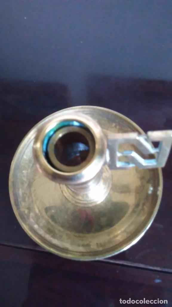 Antig&uuml;edades: Candelero de broce regulable. S.XIX - Foto 5