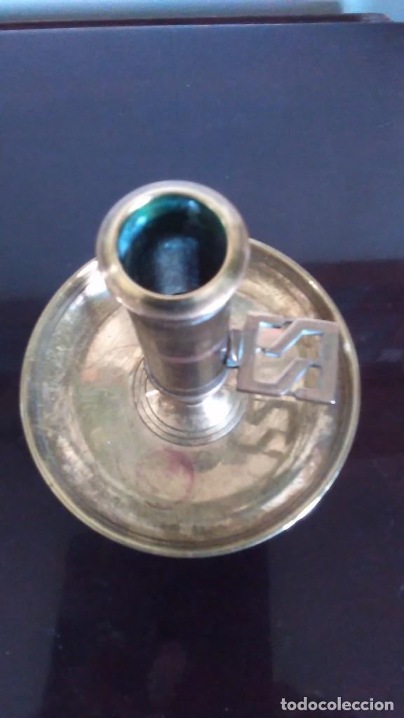 Antig&uuml;edades: Candelero de broce regulable. S.XIX - Foto 6