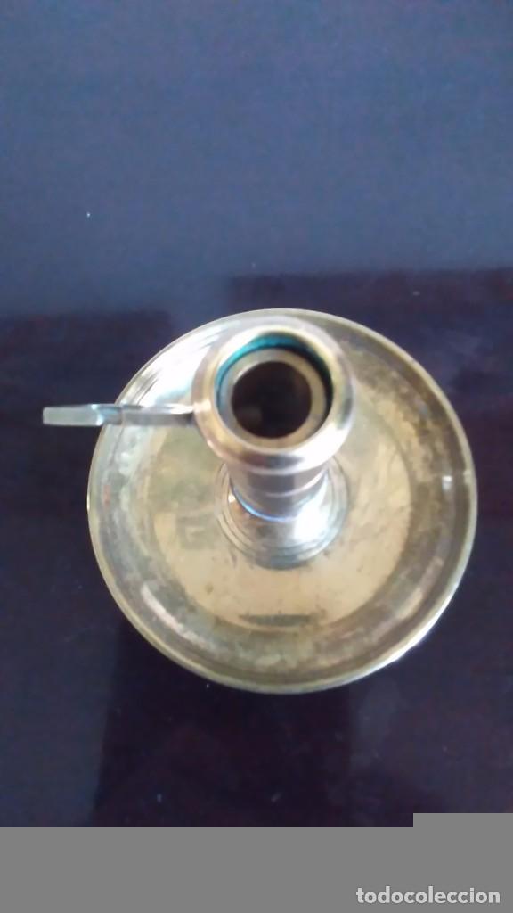 Antig&uuml;edades: Candelero de broce regulable. S.XIX - Foto 11