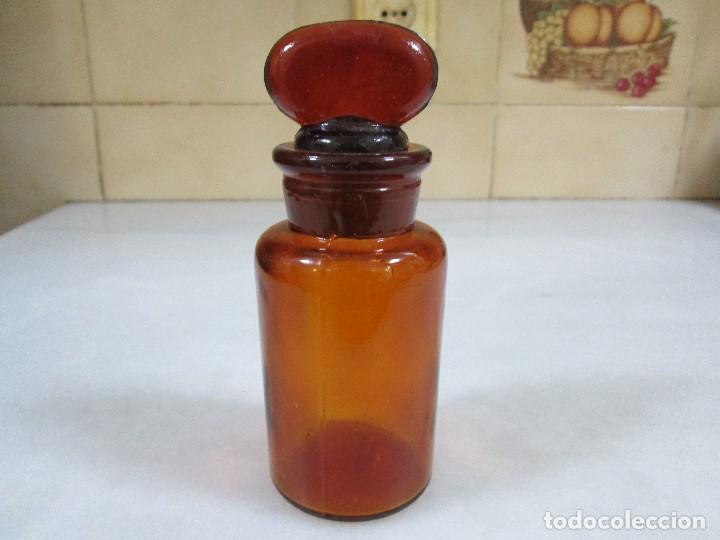 Antig&uuml;edades: frasco de laboratorio tapon de cristal - Foto 1