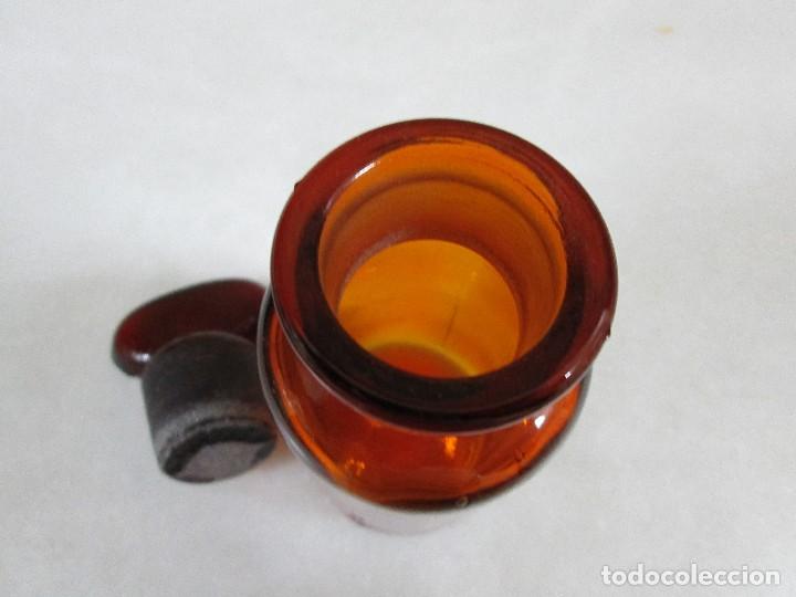 Antig&uuml;edades: frasco de laboratorio tapon de cristal - Foto 2