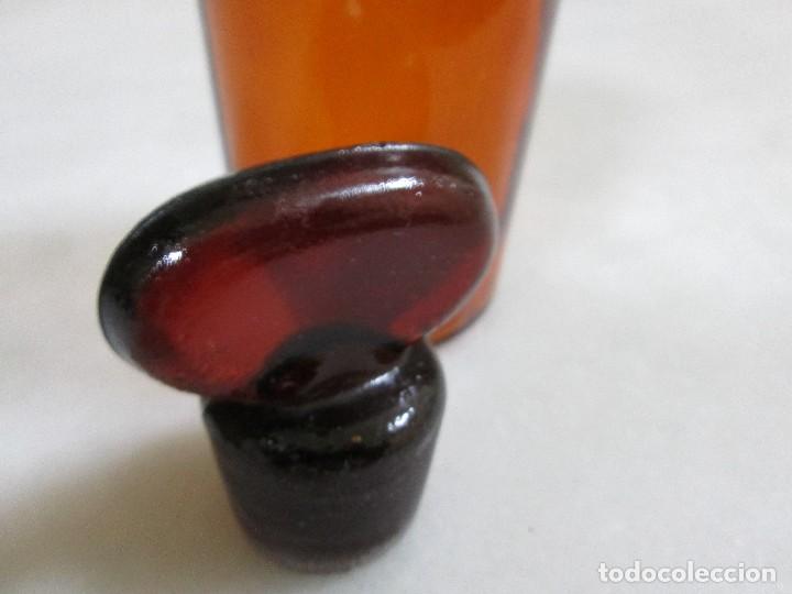 Antig&uuml;edades: frasco de laboratorio tapon de cristal - Foto 3