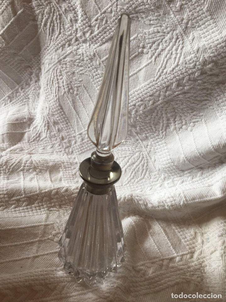 Antig&uuml;edades: RECIPIENTE DE CRISTAL PARA PERFUME - Foto 1