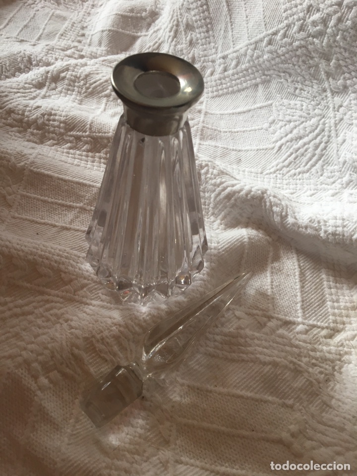 Antig&uuml;edades: RECIPIENTE DE CRISTAL PARA PERFUME - Foto 2