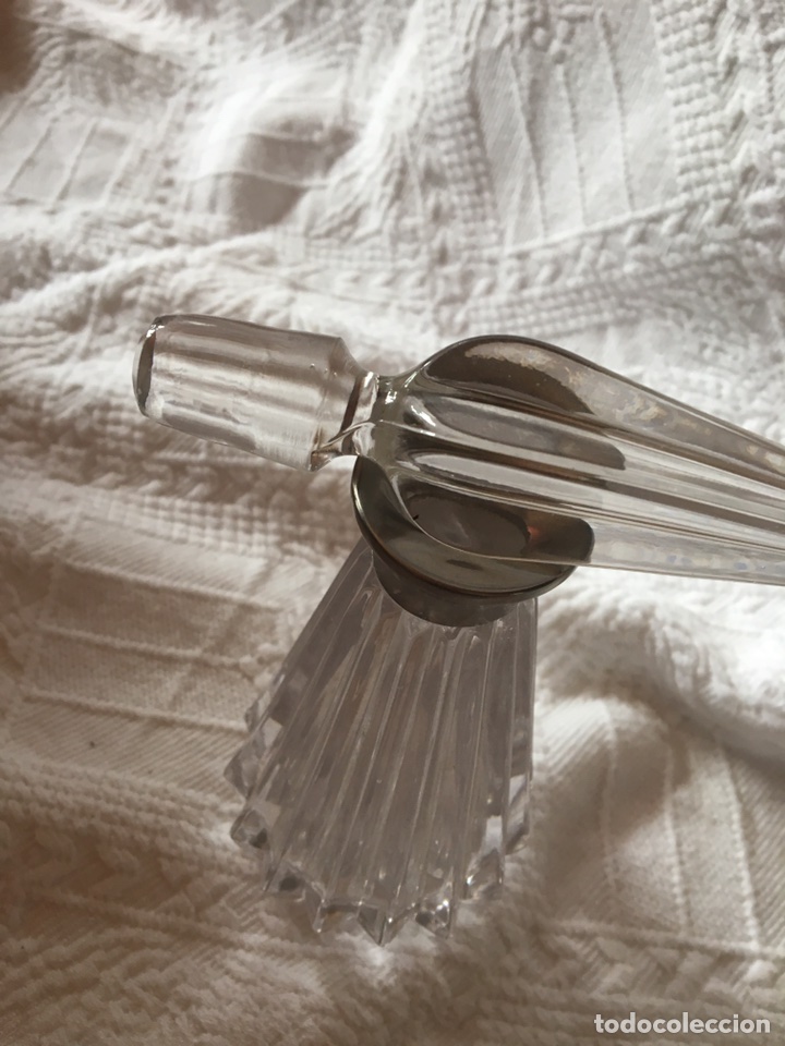 Antig&uuml;edades: RECIPIENTE DE CRISTAL PARA PERFUME - Foto 3