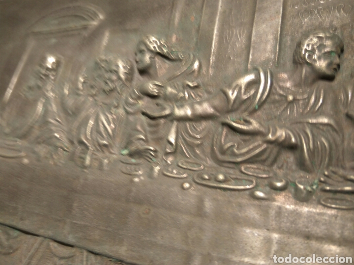 Antig&uuml;edades: SAGRADA CENA METAL PLATEADO - Foto 4