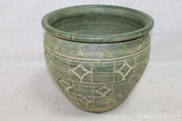 Antig&uuml;edades: macetero en ceramica - Foto 2