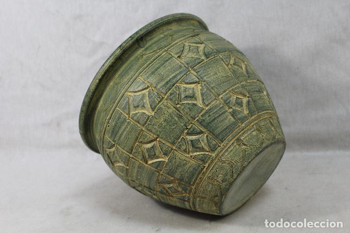 Antig&uuml;edades: macetero en ceramica - Foto 3
