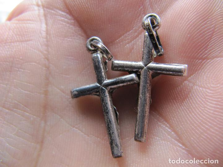Antig&uuml;edades: 2 ANTIGUAS CRUCES DE PLATA - Foto 3