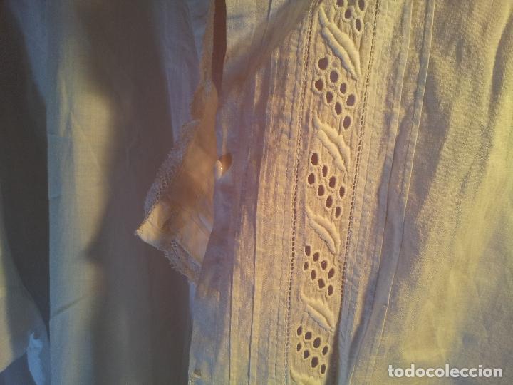 Antig&uuml;edades: ANTIGUA CAMISA ALGODON CON ENCAJES - Foto 8