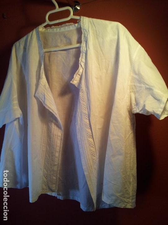 Antig&uuml;edades: ANTIGUA CAMISA ALGODON CON ENCAJES - Foto 10