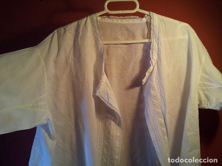 Antig&uuml;edades: ANTIGUA CAMISA ALGODON CON ENCAJES - Foto 11