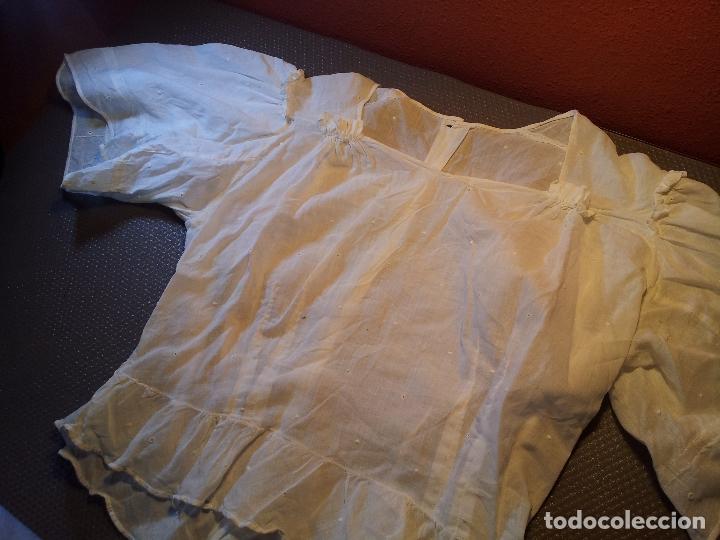 Antig&uuml;edades: ANTIGUA CAMISA TUL ALGODON ,, - Foto 4