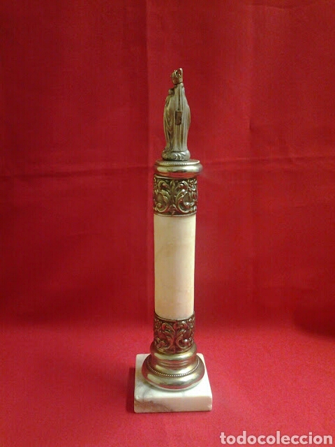 Antig&uuml;edades: Virgen del pilar antigua de plata - Foto 2