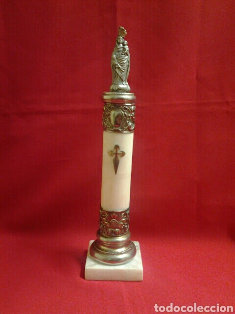 Antig&uuml;edades: Virgen del pilar antigua de plata - Foto 4