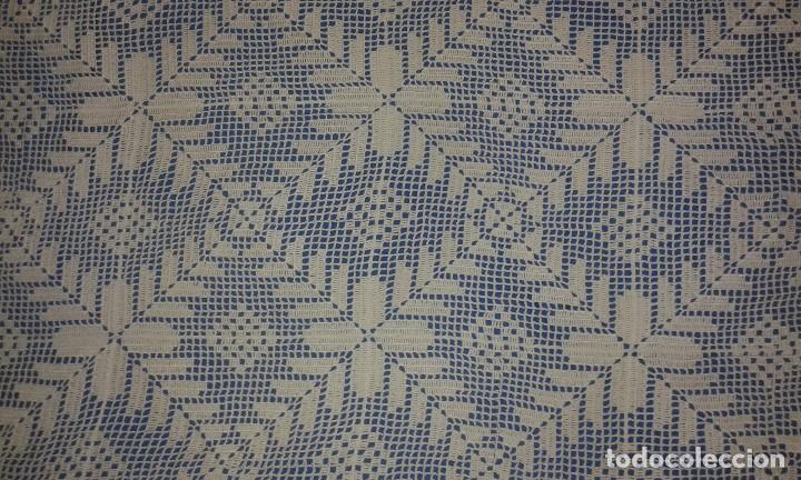 Antig&uuml;edades: Colcha de ganchillo para cama de matrimonio. - Foto 2