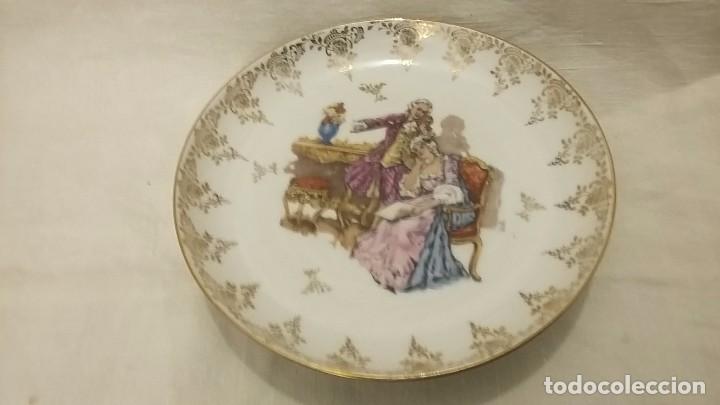 Antig&uuml;edades: Plato elevado de Limoges presentaciones Francia - Foto 1