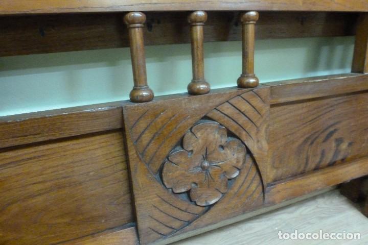 Antig&uuml;edades: CAMA DE MADERA DE CASTA&Ntilde;O , ESTILO INDIANO - Foto 5