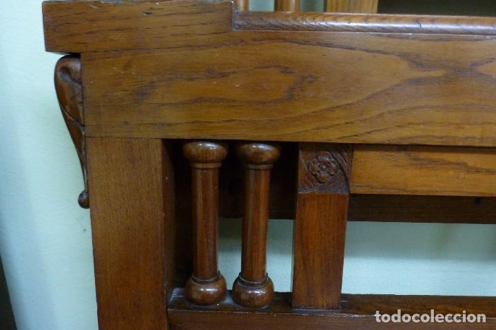 Antig&uuml;edades: CAMA DE MADERA DE CASTA&Ntilde;O , ESTILO INDIANO - Foto 7