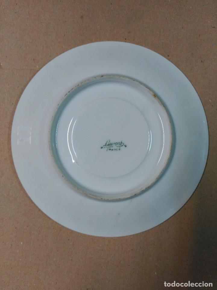 Antig&uuml;edades: Plato en porcelana Limoges - Foto 3