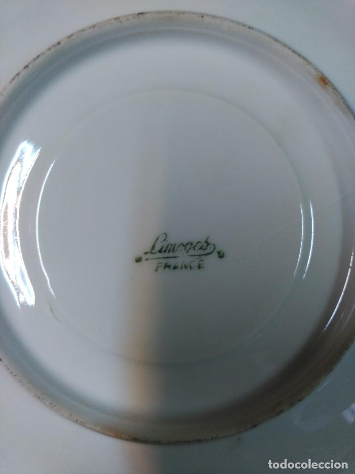 Antig&uuml;edades: Plato en porcelana Limoges - Foto 4