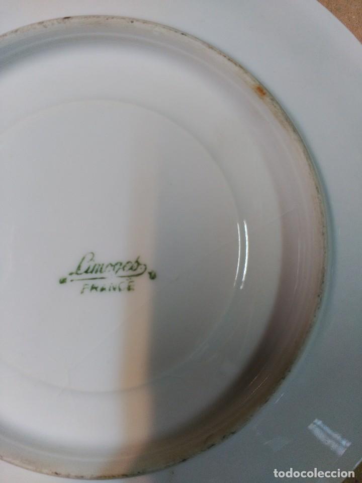 Antig&uuml;edades: Plato en porcelana Limoges - Foto 5