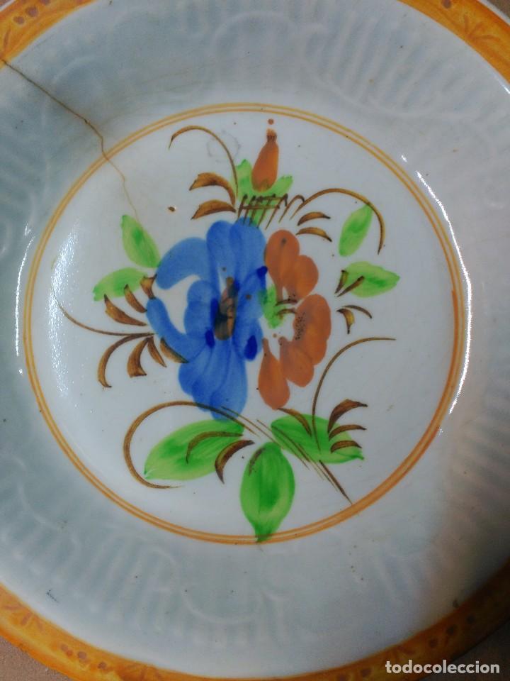Antig&uuml;edades: Plato de ceramica, posiblemente Manises - Foto 8