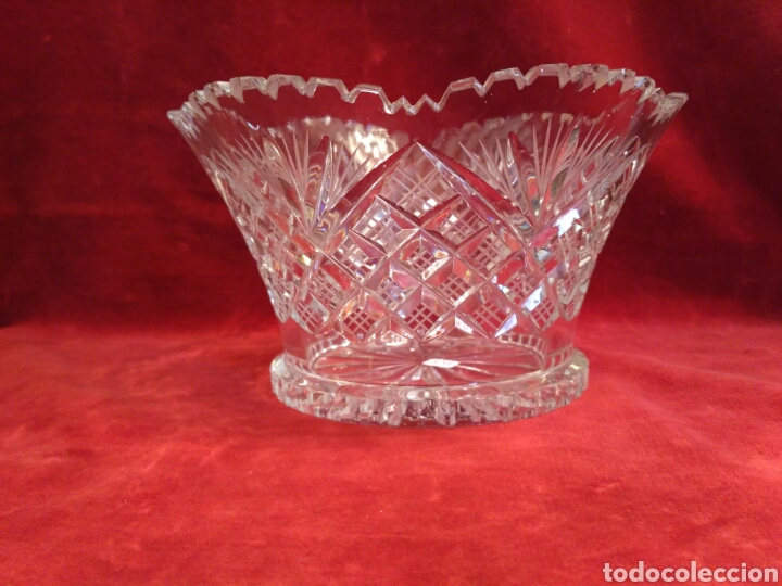 Antig&uuml;edades: Centro de mesa de cristal del siglo XX - Foto 2