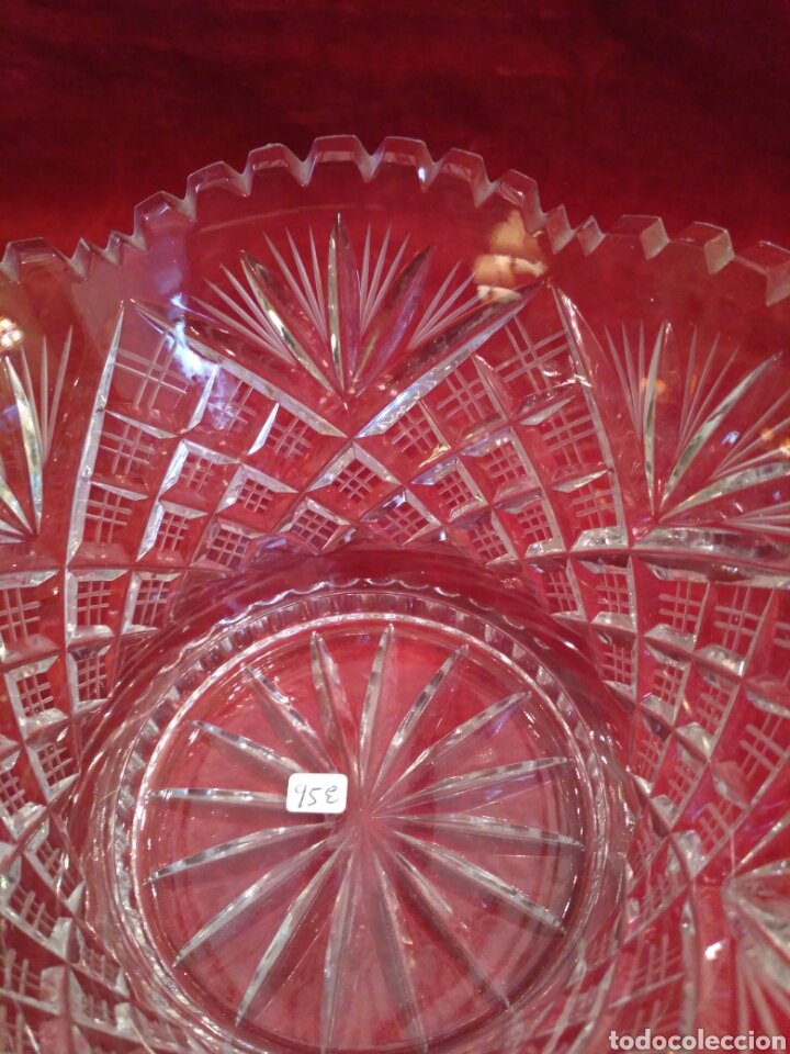 Antig&uuml;edades: Centro de mesa de cristal del siglo XX - Foto 4