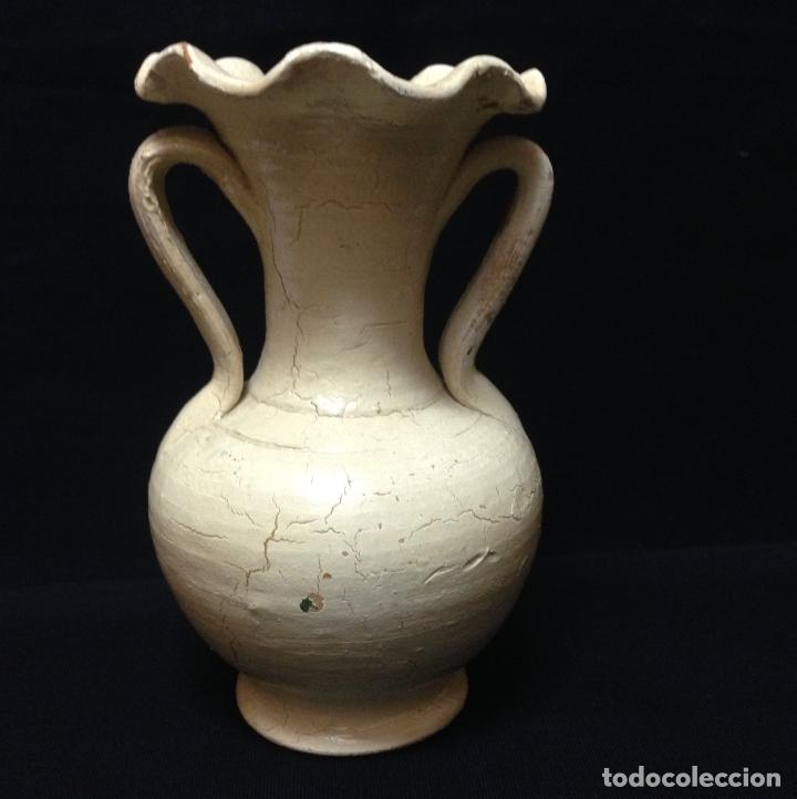 Antig&uuml;edades: FLORERO EN TERRACOTA POLICROMADA - Foto 5