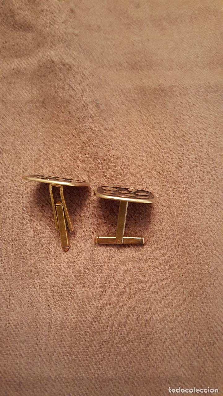 Antig&uuml;edades: Gemelos art-deco, en oro de 18 ks. - Foto 3