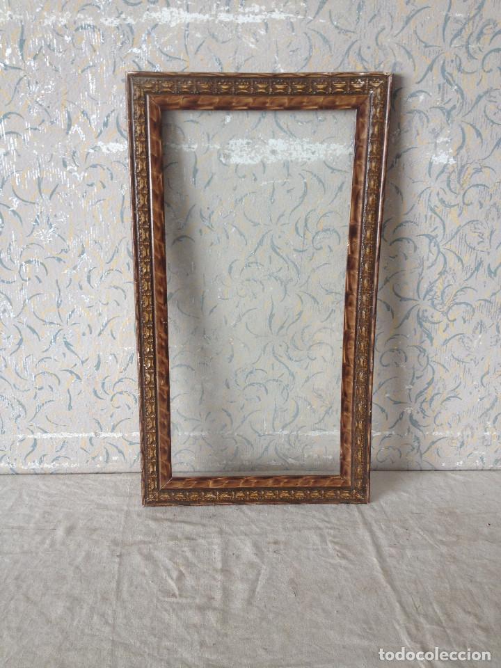 Antig&uuml;edades: MARCO MUY ANTIGUO MADERA CON CRISTAL - Foto 1