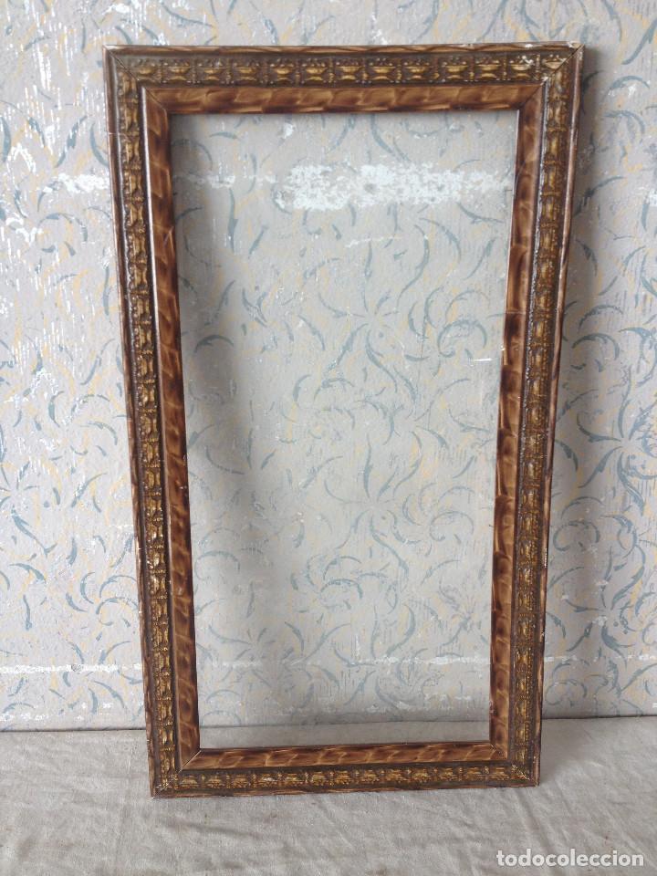 Antig&uuml;edades: MARCO MUY ANTIGUO MADERA CON CRISTAL - Foto 2