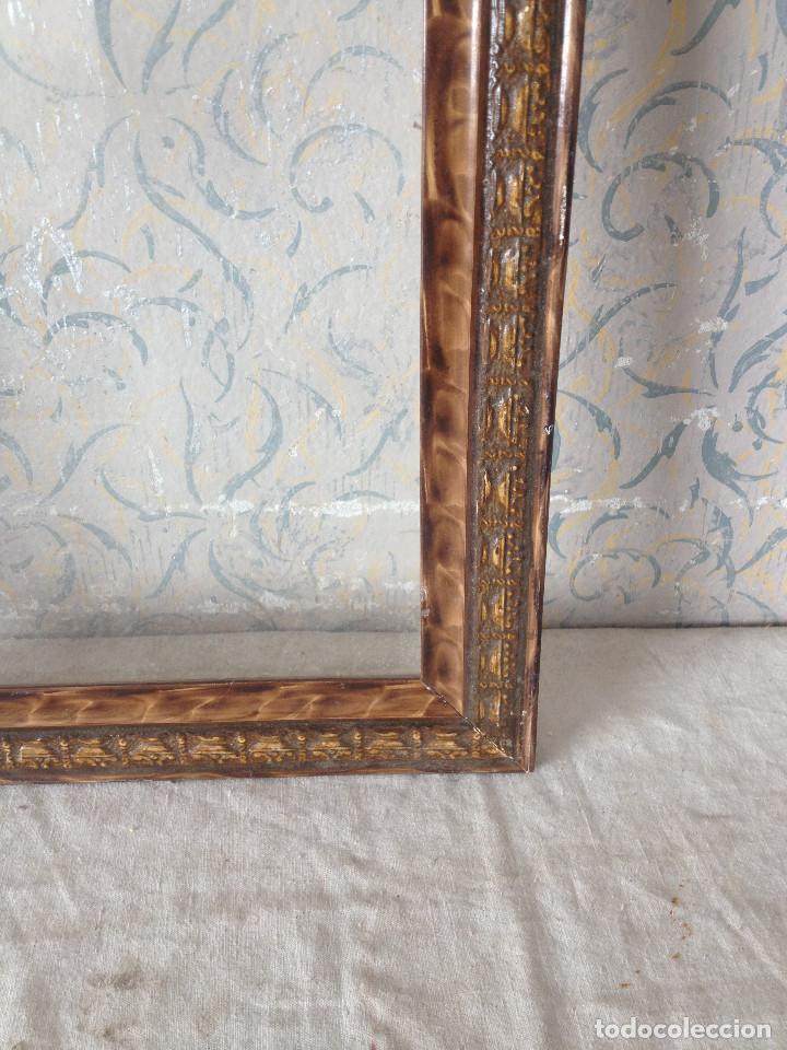 Antig&uuml;edades: MARCO MUY ANTIGUO MADERA CON CRISTAL - Foto 5