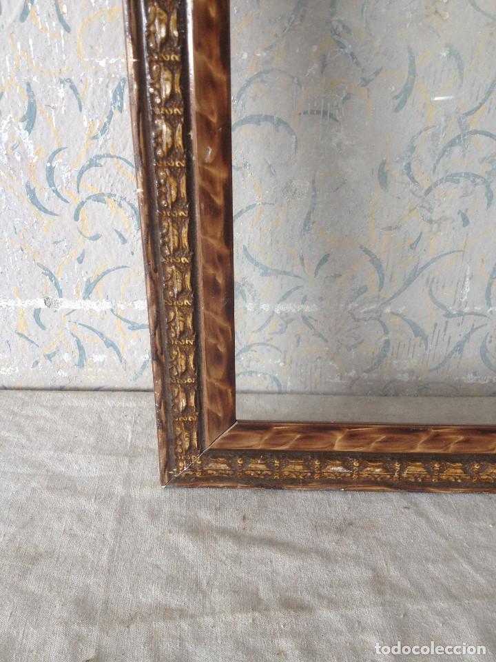 Antig&uuml;edades: MARCO MUY ANTIGUO MADERA CON CRISTAL - Foto 6