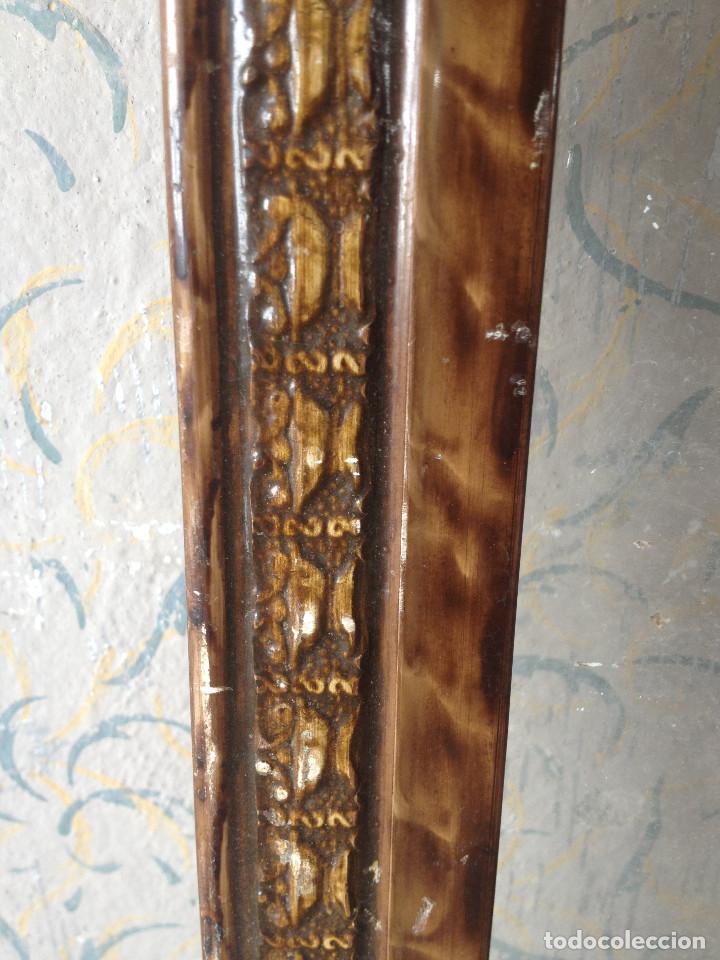 Antig&uuml;edades: MARCO MUY ANTIGUO MADERA CON CRISTAL - Foto 7