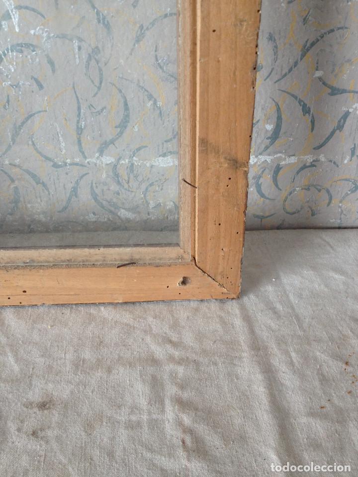 Antig&uuml;edades: MARCO MUY ANTIGUO MADERA CON CRISTAL - Foto 12