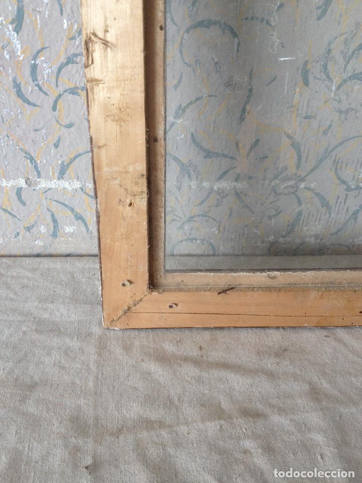 Antig&uuml;edades: MARCO MUY ANTIGUO MADERA CON CRISTAL - Foto 13