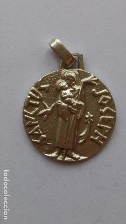 Antig&uuml;edades: Medalla de san jose de 1,9 cms de diametro - Foto 1