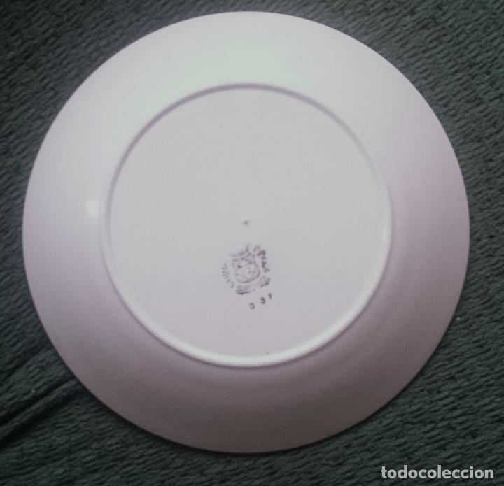 Antig&uuml;edades: PLATO DE PORCELANA CON SELLO - Foto 2