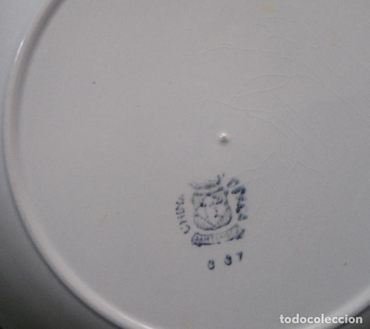 Antig&uuml;edades: PLATO DE PORCELANA CON SELLO - Foto 3