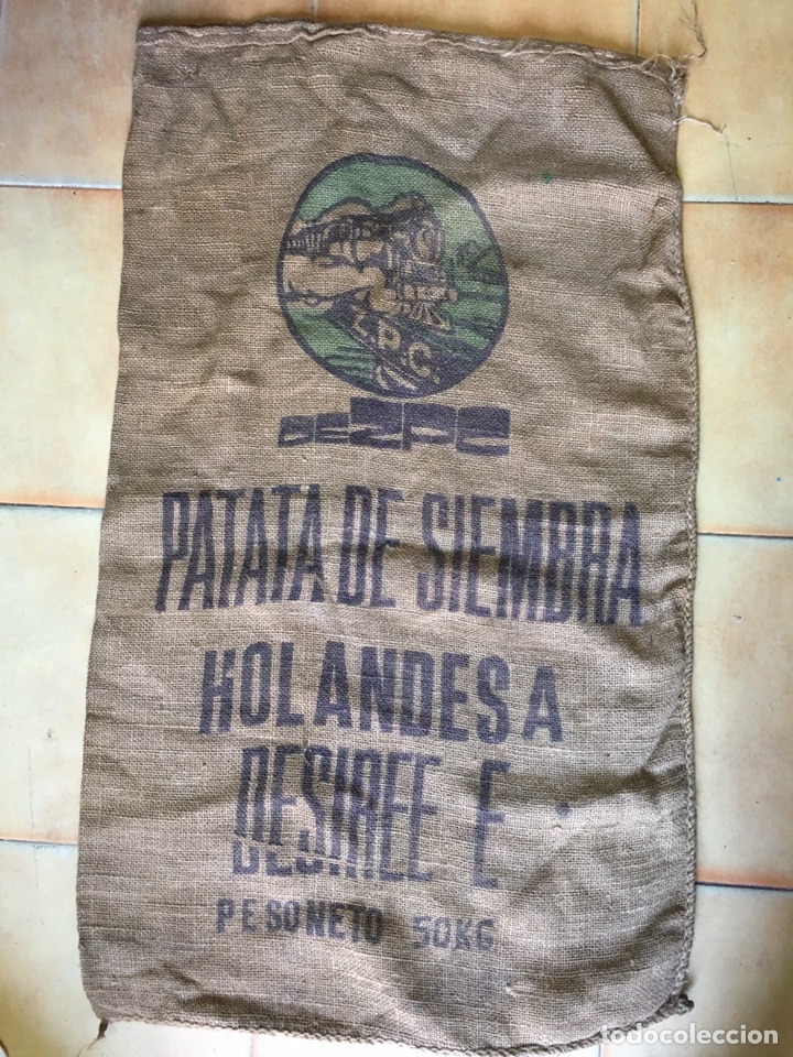 Antig&uuml;edades: ANTIGUO SACO DE PATATAS DESIREE - Foto 1