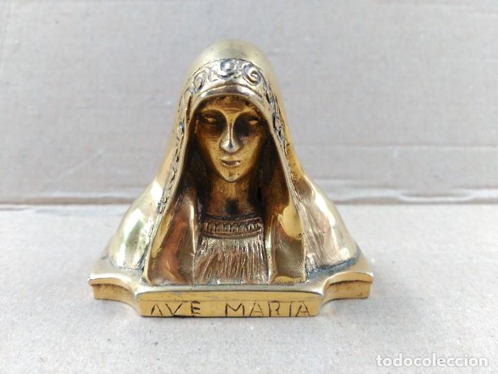 Antig&uuml;edades: Virgen Maria en bronce - Foto 1